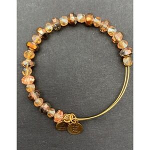 Alex And Ani Champagne Blush Faceted Crystal Bracelet